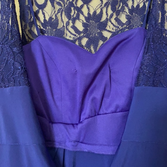 R&M Richards Sleeveless Blue Formal Dress - Picture 8 of 14